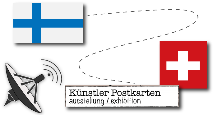 link to Künstler Postkarten exhibition webpage.